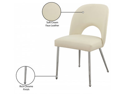 Logan 20" Wide Faux Leather Dining Chair (Set of 2)
