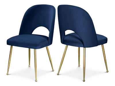 Logan 20" Wide Velvet Dining Chair (Set of 2)