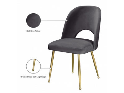 Logan 20" Wide Velvet Dining Chair (Set of 2)