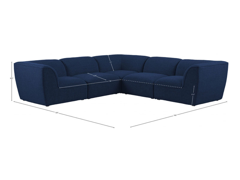 Miramar 109" Wide 5 Piece Modular Sectional