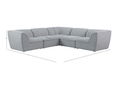 Miramar 109" Wide 5 Piece Modular Sectional