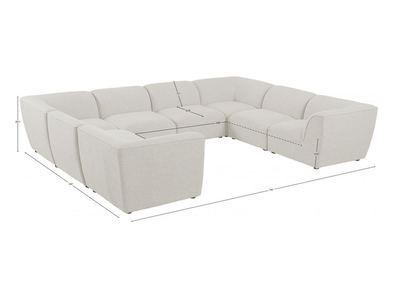 Miramar 142" Wide 8 Piece Modular Sectional