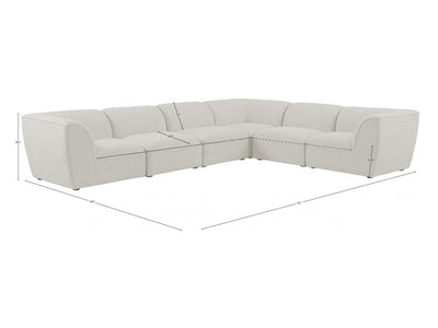 Miramar 142" Wide 6 Piece Modular Sectional