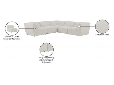 Miramar 109" Wide 5 Piece Modular Sectional