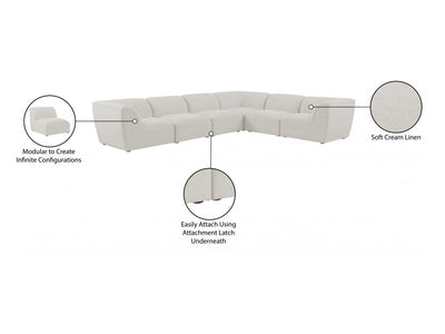 Miramar 142" Wide 6 Piece Modular Sectional