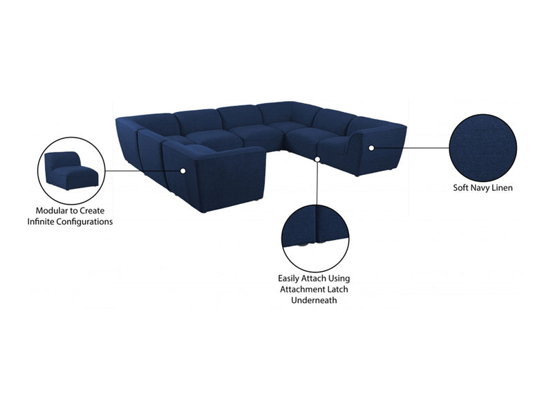 Miramar 142" Wide 8 Piece Modular Sectional