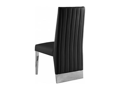 Porsha 19.5" Wide Faux Leather Dining Chair (Set of 2)