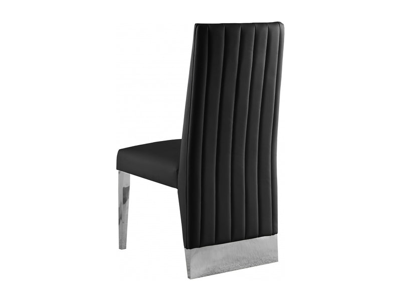 Porsha 19.5" Wide Faux Leather Dining Chair (Set of 2)