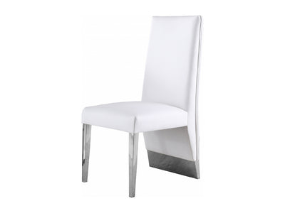 Porsha 19.5" Wide Faux Leather Dining Chair (Set of 2)