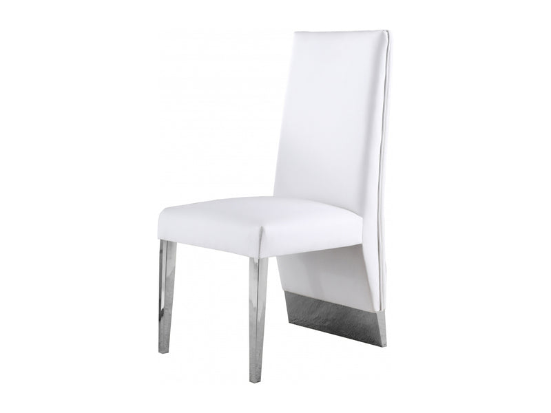 Porsha 19.5" Wide Faux Leather Dining Chair (Set of 2)