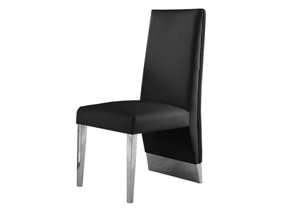Porsha 19.5" Wide Faux Leather Dining Chair (Set of 2)