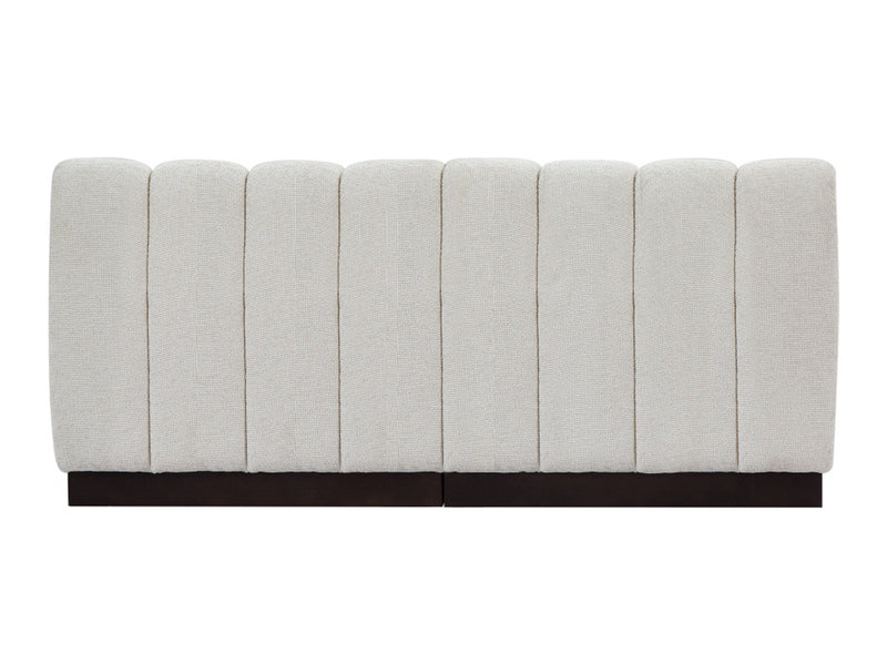 Quinn 64" Wide Chenille Fabric Modular Loveseat