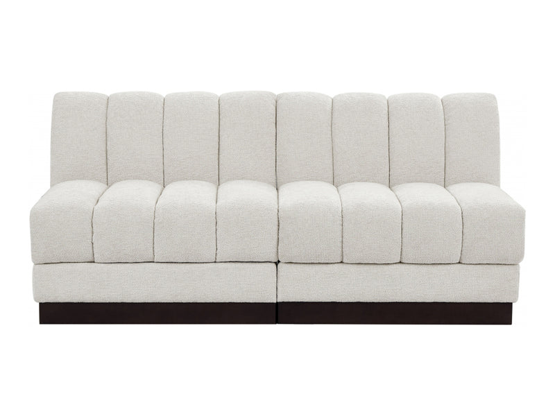 Quinn 64" Wide Chenille Fabric Modular Loveseat