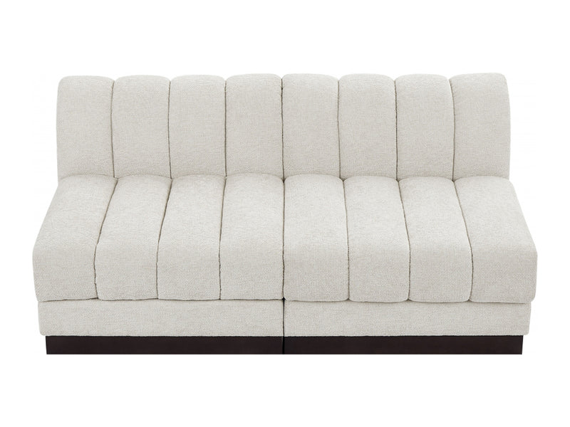 Quinn 64" Wide Chenille Fabric Modular Loveseat