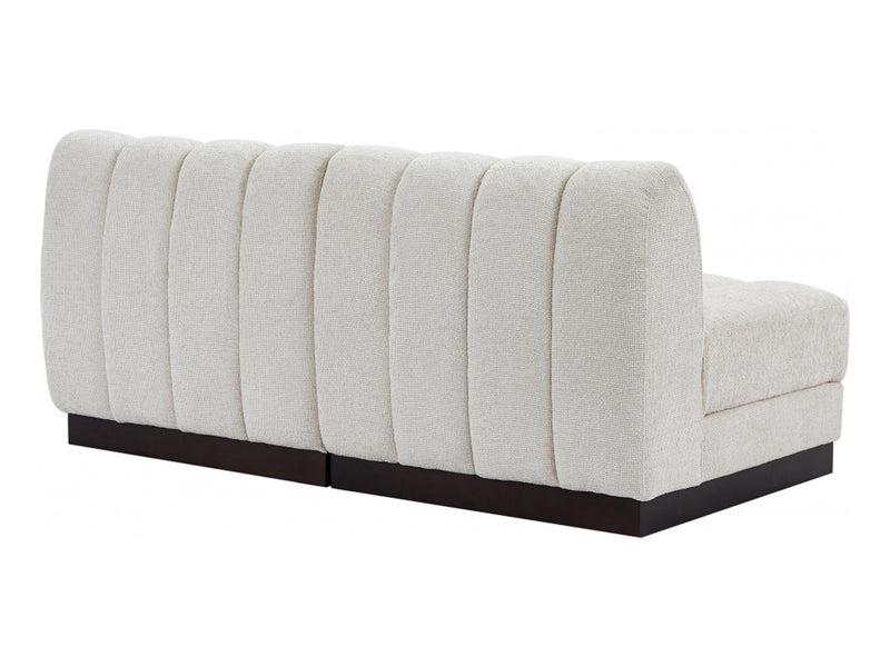 Quinn 64" Wide Chenille Fabric Modular Loveseat