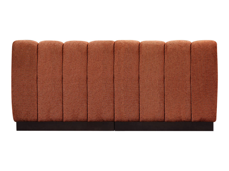 Quinn 64" Wide Chenille Fabric Modular Loveseat