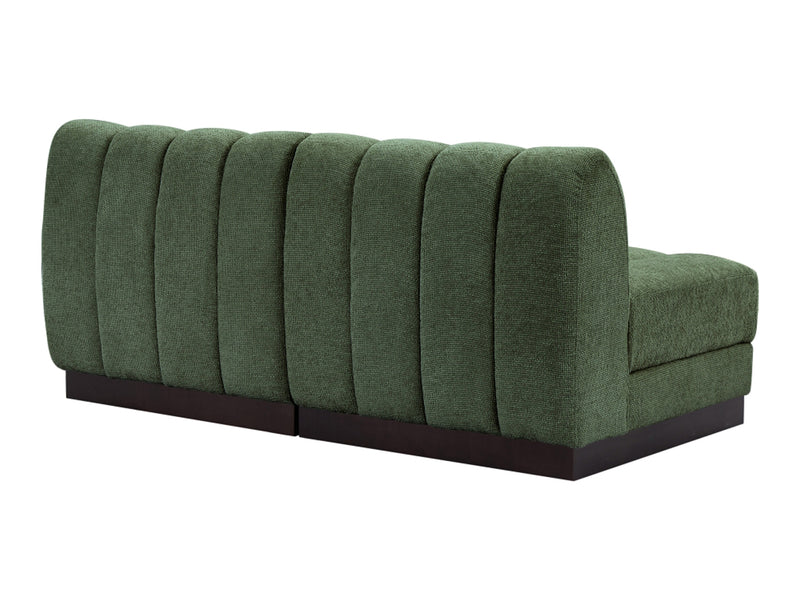 Quinn 64" Wide Chenille Fabric Modular Loveseat