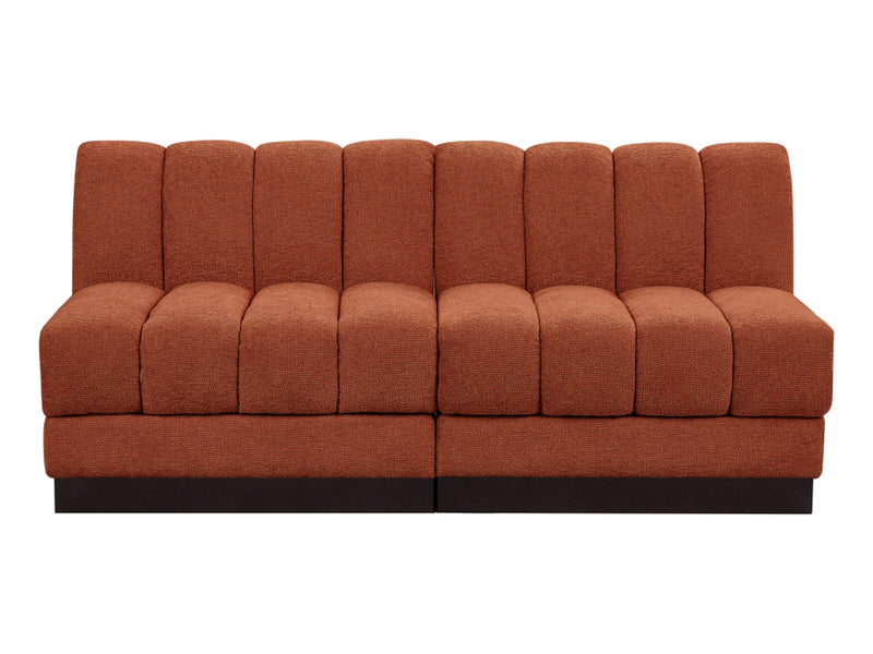 Quinn 64" Wide Chenille Fabric Modular Loveseat
