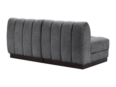 Quinn 64" Wide Chenille Fabric Modular Loveseat