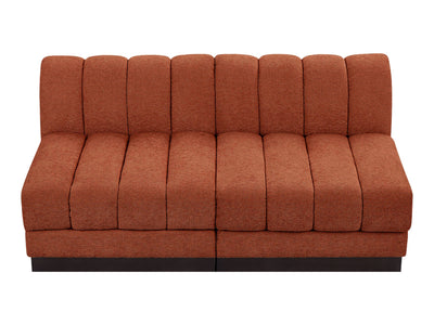 Quinn 64" Wide Chenille Fabric Modular Loveseat