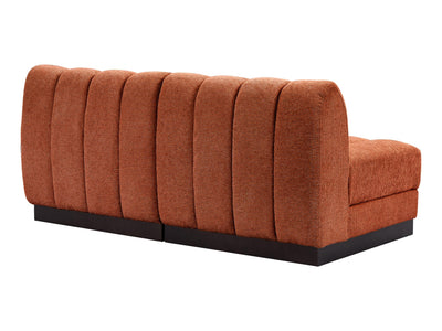 Quinn 64" Wide Chenille Fabric Modular Loveseat