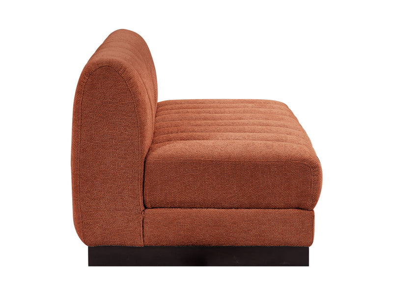 Quinn 64" Wide Chenille Fabric Modular Loveseat