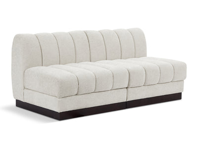 Quinn 64" Wide Chenille Fabric Modular Loveseat