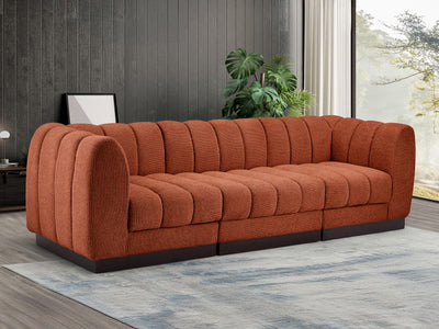 Quinn 101" Wide Chenille Fabric Modular Sofa