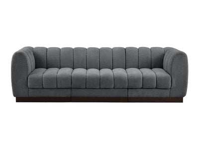 Quinn 101" Wide Chenille Fabric Modular Sofa