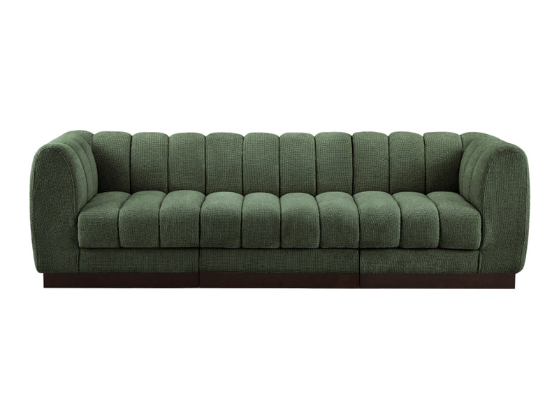 Quinn 101" Wide Chenille Fabric Modular Sofa
