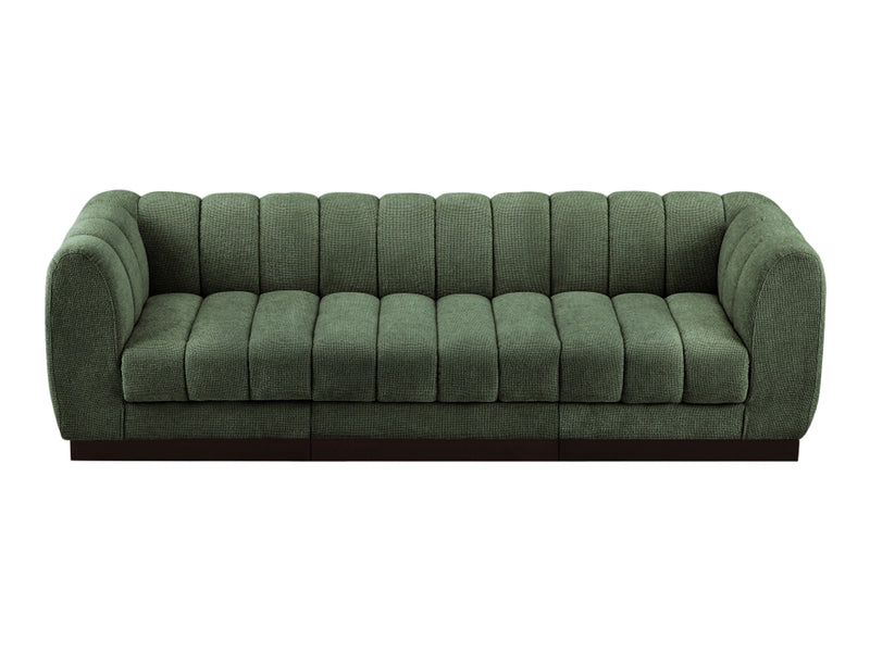 Quinn 101" Wide Chenille Fabric Modular Sofa