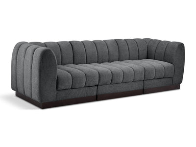 Quinn 101" Wide Chenille Fabric Modular Sofa