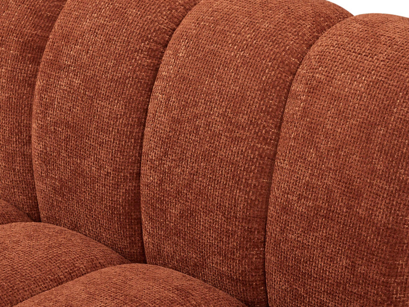 Quinn 128" Wide Chenille Fabric Modular Sofa