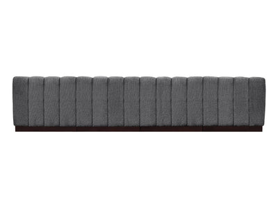 Quinn 128" Wide Chenille Fabric Modular Sofa