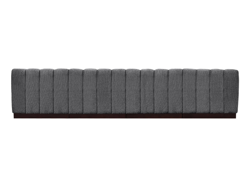 Quinn 128" Wide Chenille Fabric Modular Sofa