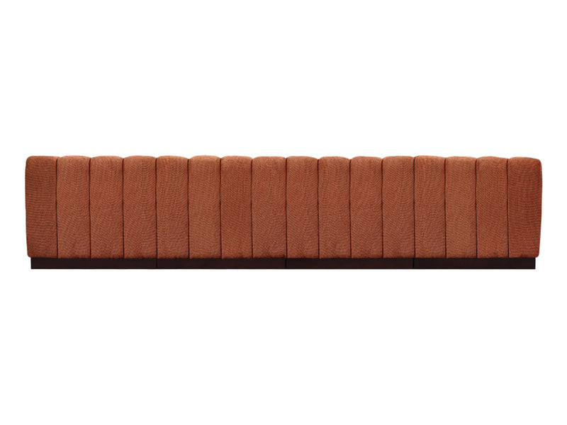 Quinn 128" Wide Chenille Fabric Modular Sofa