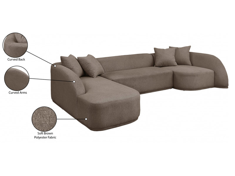 Rita Meri 122.5" Wide Sectional