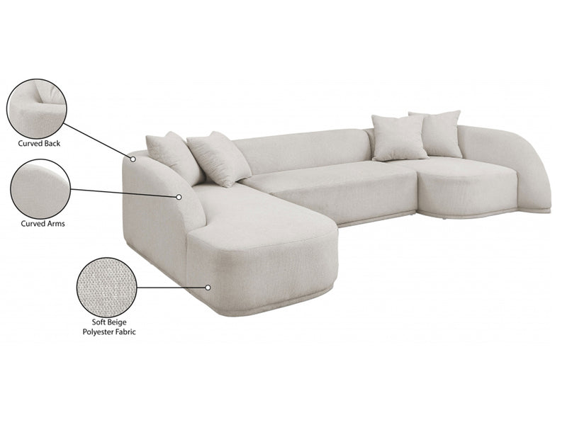 Rita Meri 122.5" Wide Sectional