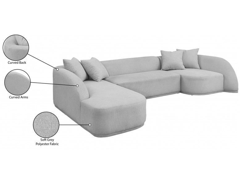 Rita Meri 122.5" Wide Sectional