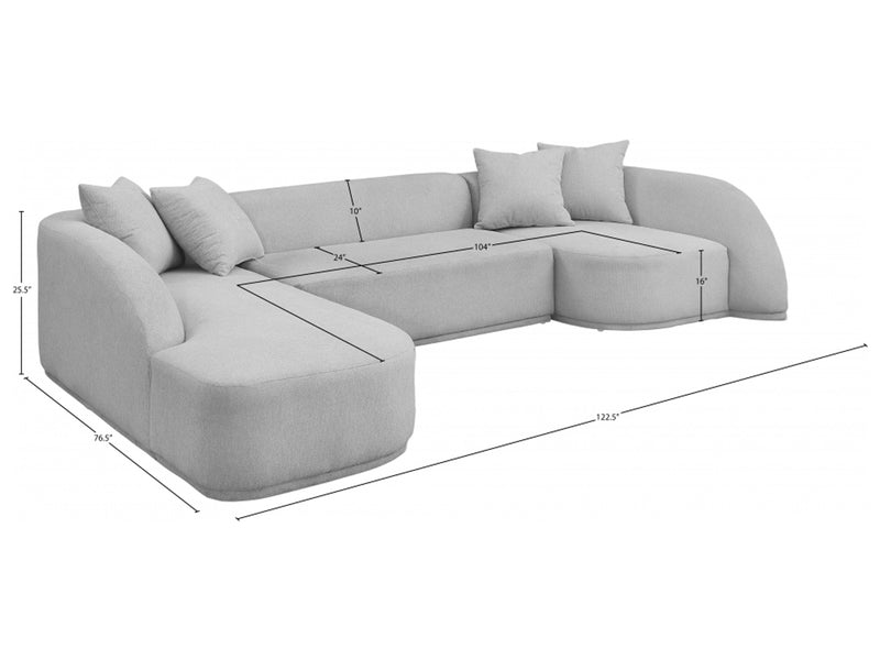 Rita Meri 122.5" Wide Sectional
