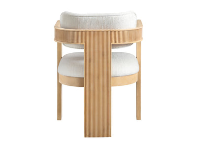 Sacha 22.5" Wide Natural Frame Linen Dining Chair (Set of 2)