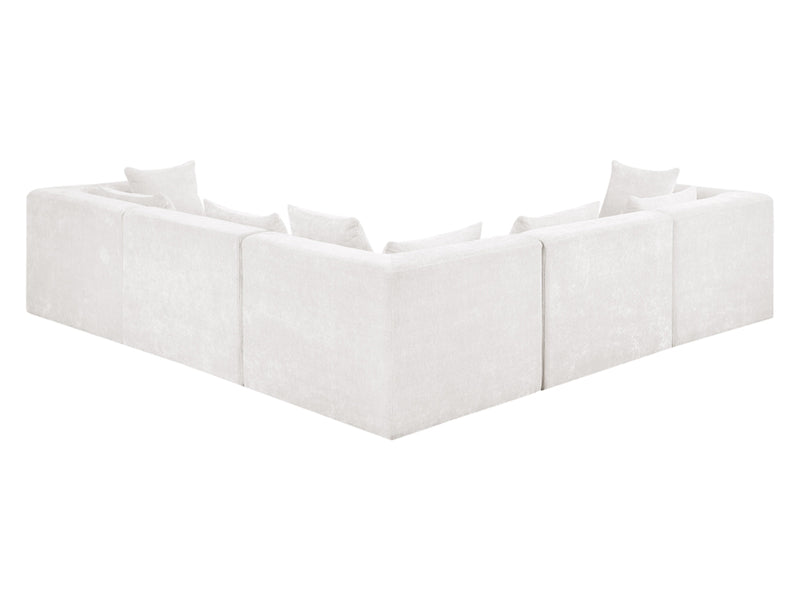 Stellar 114" / 114"  Wide Chenille Fabric Upholstered  Modular Sectional