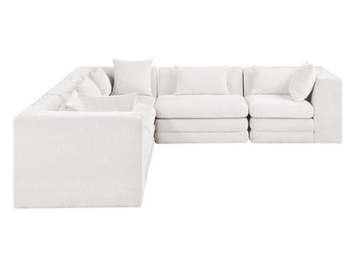 Stellar 114" / 114"  Wide Chenille Fabric Upholstered  Modular Sectional