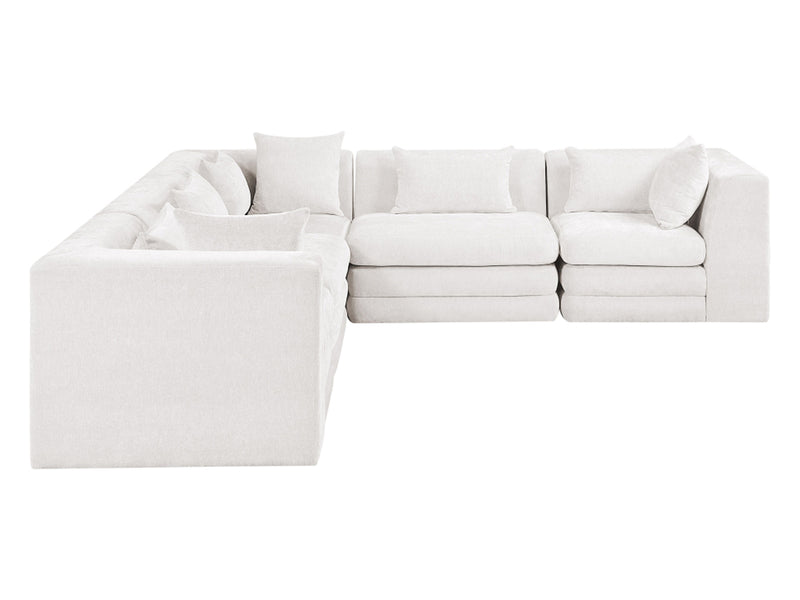 Stellar 114" / 114"  Wide Chenille Fabric Upholstered  Modular Sectional