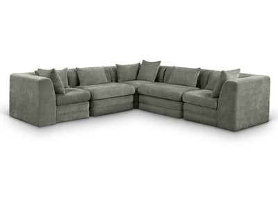 Stellar 114" / 114"  Wide Chenille Fabric Upholstered  Modular Sectional