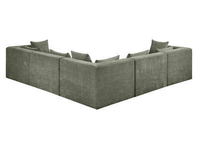 Stellar 114" / 114"  Wide Chenille Fabric Upholstered  Modular Sectional