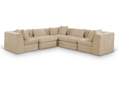 Stellar 114" / 114"  Wide Chenille Fabric Upholstered  Modular Sectional