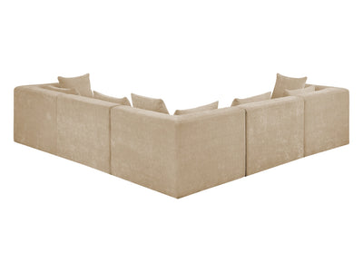 Stellar 114" / 114"  Wide Chenille Fabric Upholstered  Modular Sectional