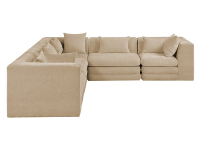 Stellar 114" / 114"  Wide Chenille Fabric Upholstered  Modular Sectional