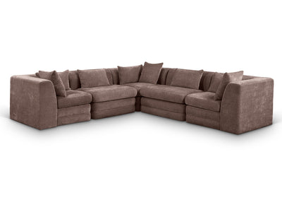 Stellar 114" / 114"  Wide Chenille Fabric Upholstered  Modular Sectional